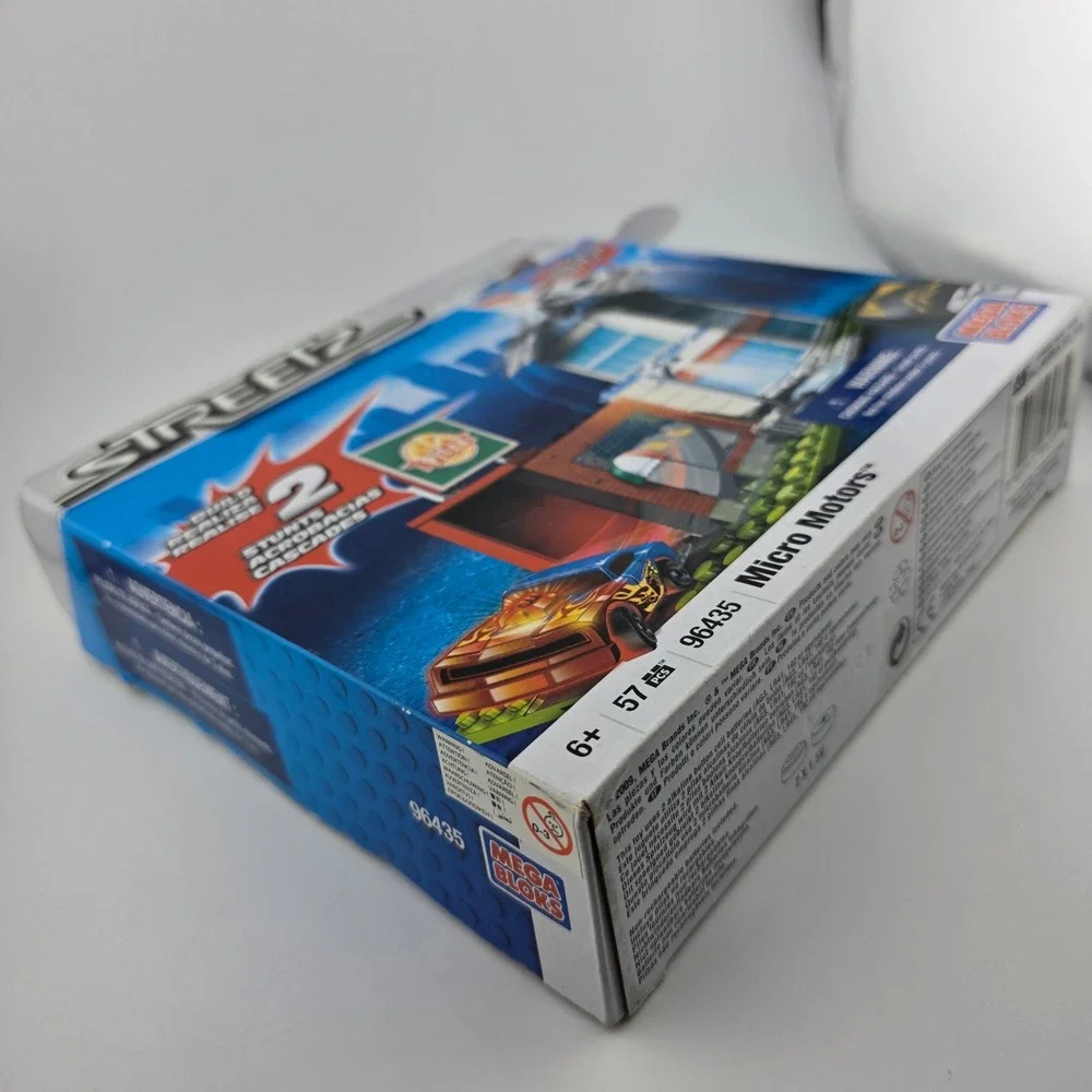 Mega Bloks Streetz Micro Motors Pizza Shop Set 57pc Blue NEW Gift Collectible